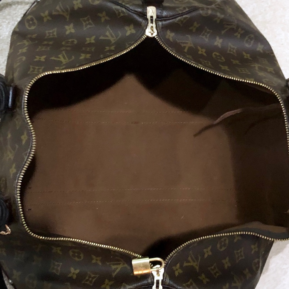 Auth Louis Vuitton Keepall 55 Bandouliere Fringe - Picture 7 of 8